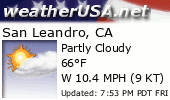 Click for Forecast for San Leandro, California from weatherUSA.net